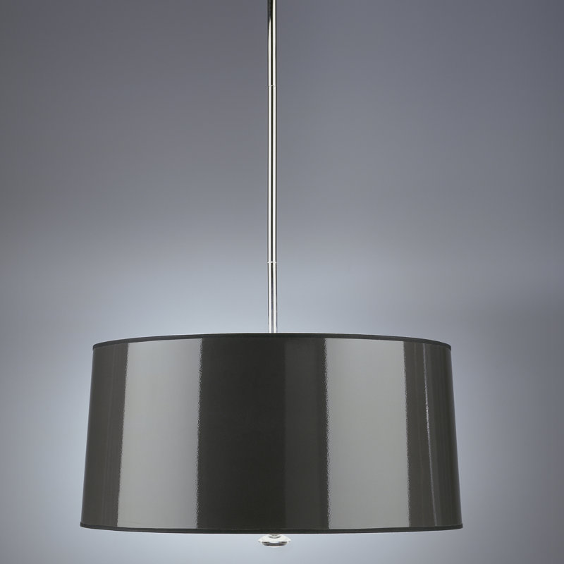 Penelope 3 - Light Chandelier, Black Ceramik Parchment