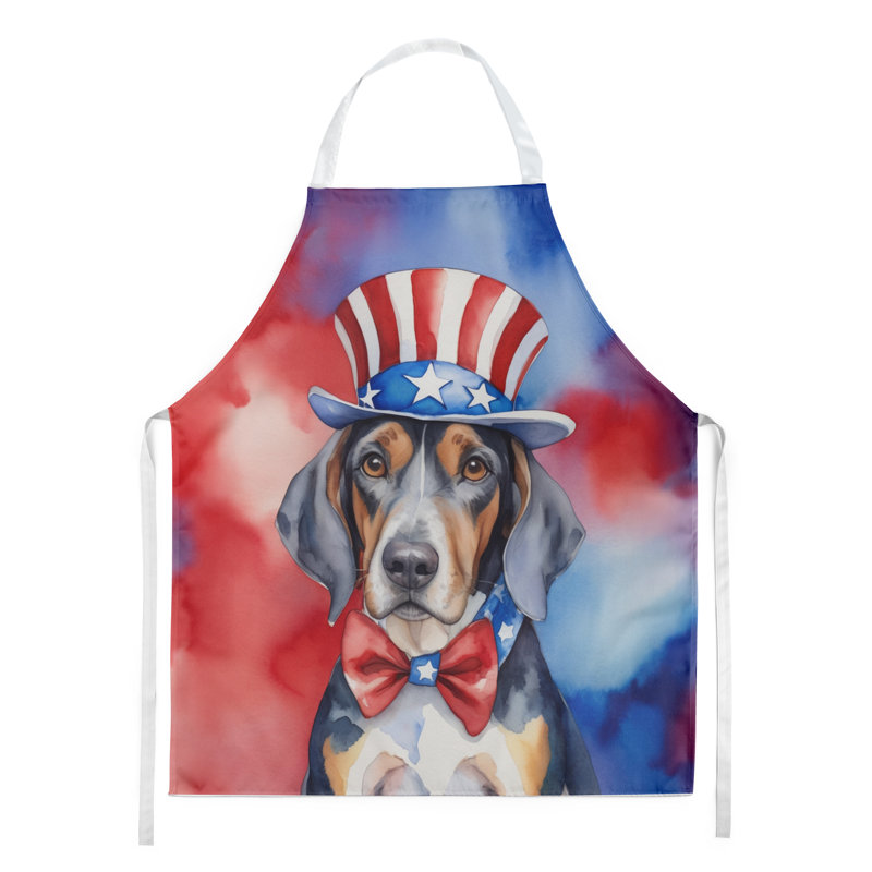 Patriotic American Apron, American English Coonhound