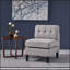 Ensemble de 2 chaises d'appoint modernes, fauteuil confortable pour chambre à coucher, canapé rembourré de salon pour petits espaces
