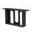 Modern and Curved Design Ash Veneer Console Table with Shelf-1920592699
