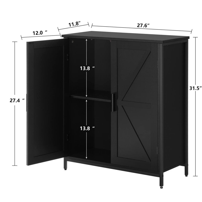 Farnborough Accent Cabinet, Black