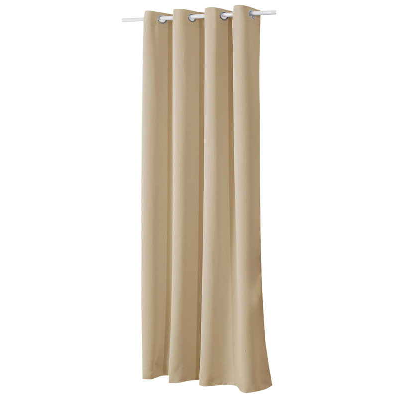 Avahlyn Room Darkening Eyelet Curtain Panel, Width 135 x Drop 245 cm, Champagne