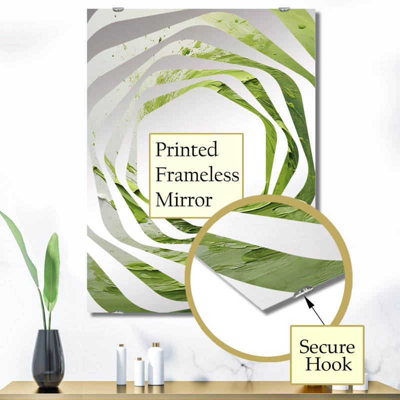 Varastad - Miroir mural à spirales abstraites MIR138007, 40 po x 30 po