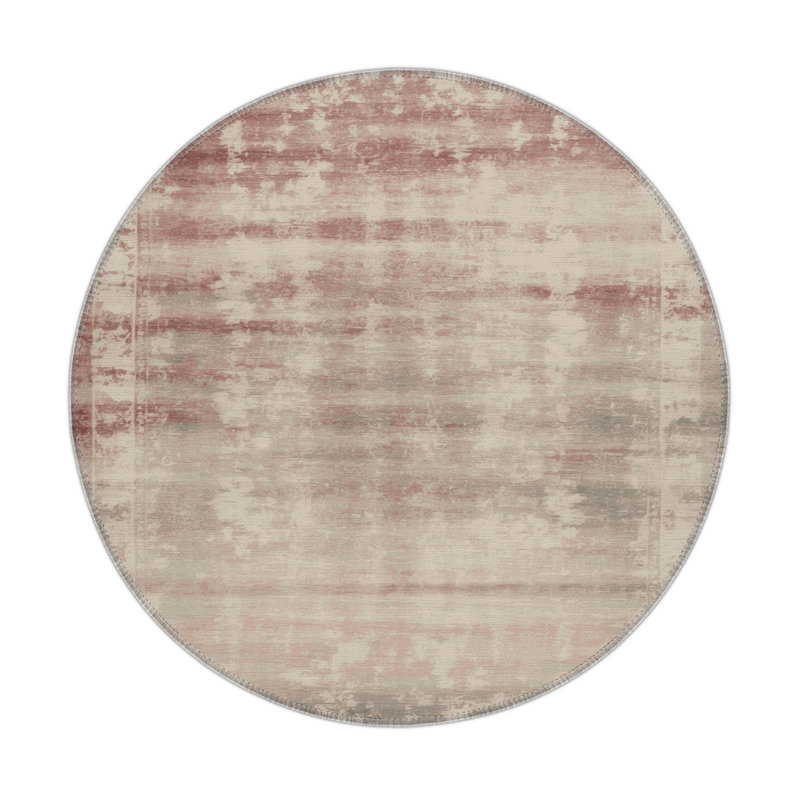 Overdyed Beige Indoor and Outdoor Area Rug, Rectangle 5' x 7'