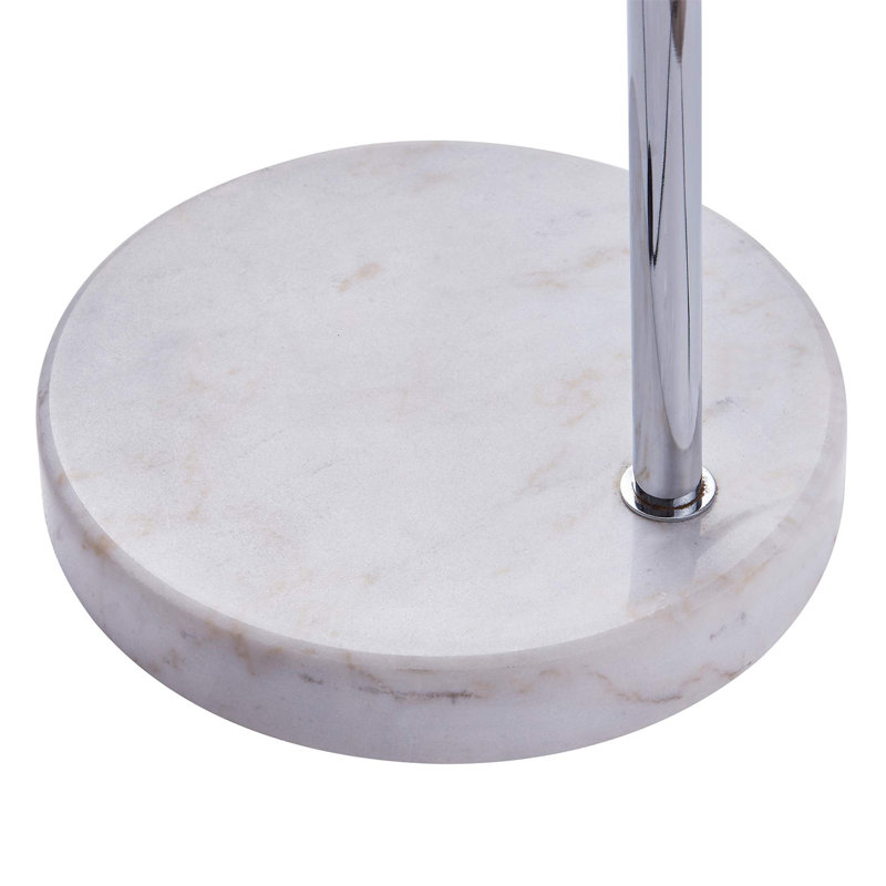 Arquer 68.1" Polished Nickel Arc Floor Lamp with Bell Shade