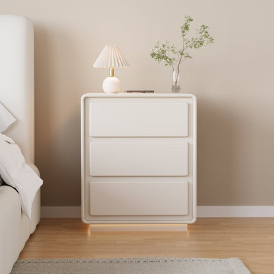 50cm W Manufactured Wood Bedside Table