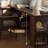 Nut-brown Rectangular Solid Wood desk-782346872