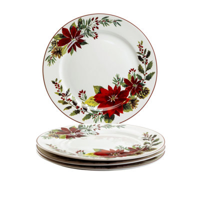 4 Piece Dessert Plate Set