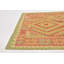 Tapis en laine rouge 3 pi 3 po x 5 pi en laine one-of-kind main-noué la new age Elland