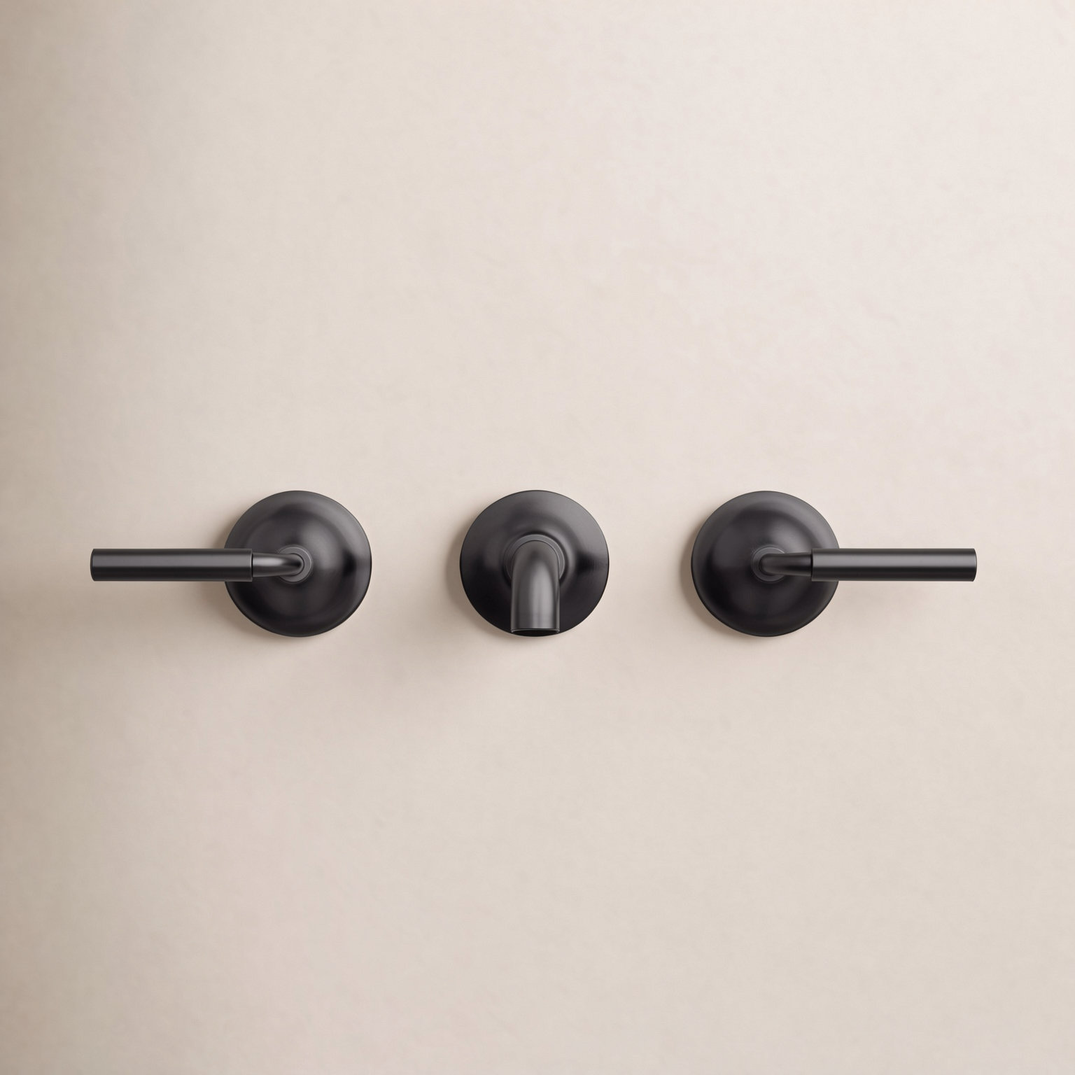Tone Wall-Mount Bathroom Sink Faucet Trim, Matte Black