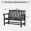 High-Density Polyethylene (HDPE) Outdoor Bench-1021923986