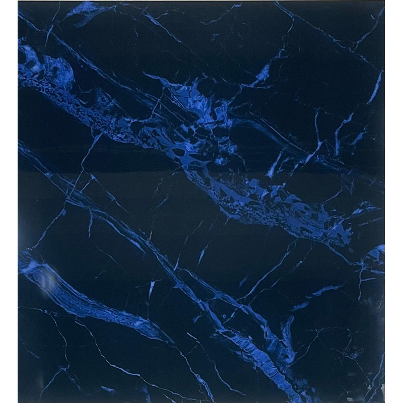 Myoclonic Blue Polished, 24" W x 24" L