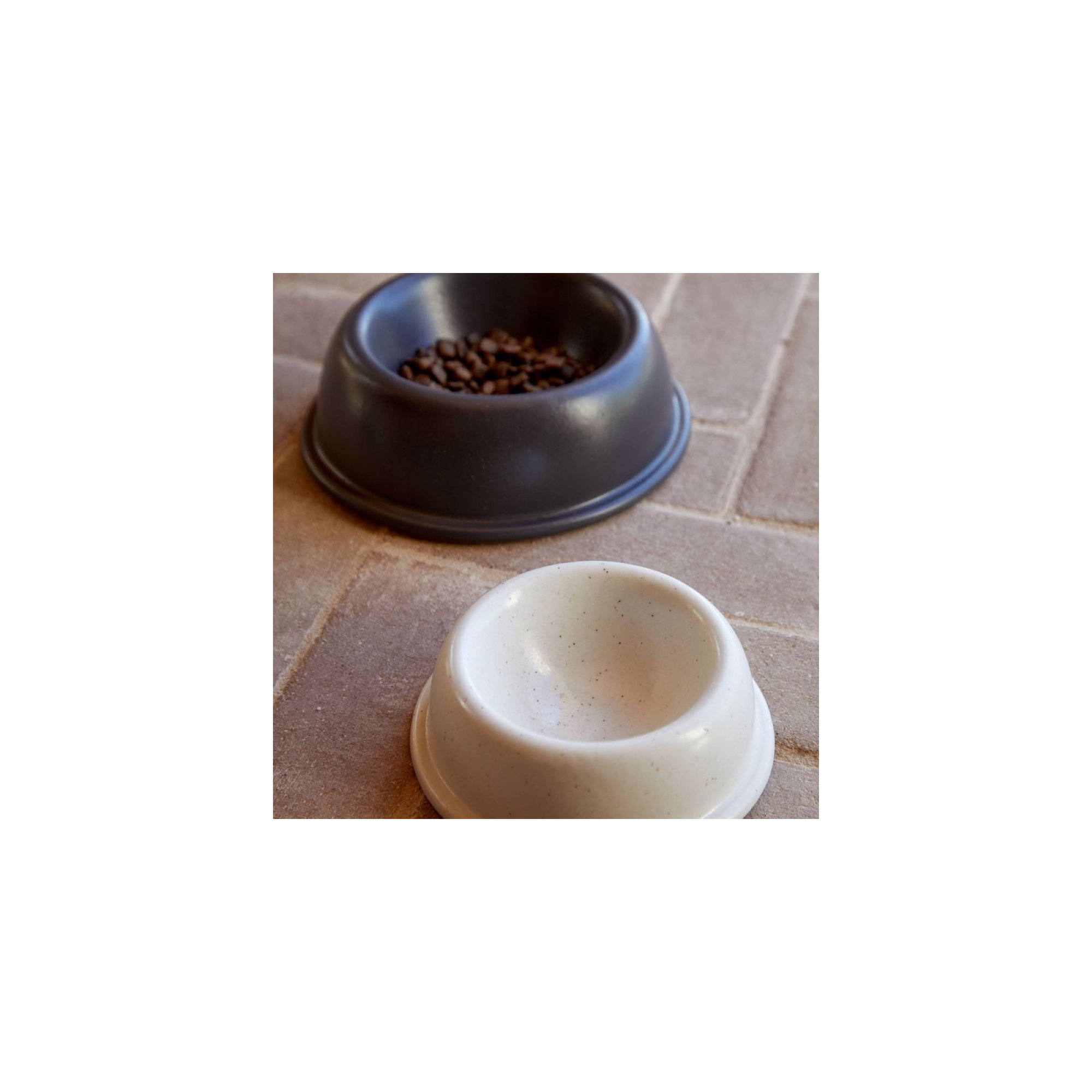 Casafina Pacifica Pet Food Bowl, Seed Gray, Small (0.75 cups / 6 fluid oz)