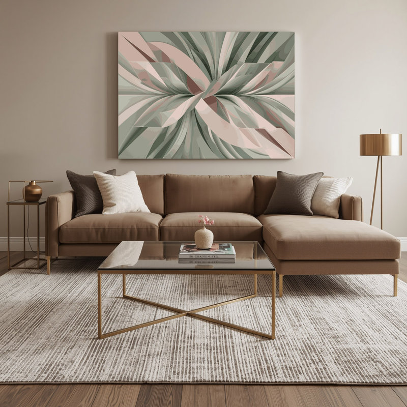 Art mural sur toile gris Op Art 74, H 16 po x l 20 po