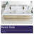Princeton 60'' Double Bathroom Vanity with Resin Top-632151621