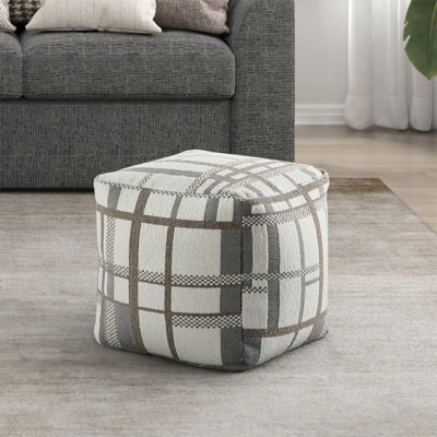 Pouf carré en tissu jacquard multicolore avec repose-pieds moderne, repose-pieds, repose-pieds antidérapant, fauteuil à billes, repose-pieds 1pc