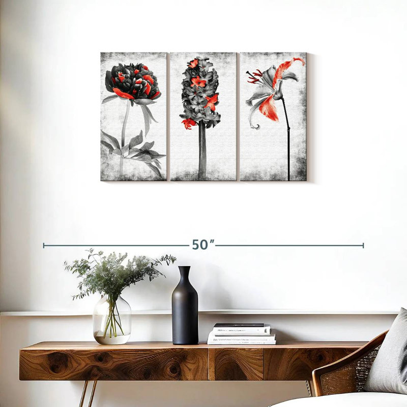 Harnek Peony Hyacinth And Lily Pop, 20" H x 33" W