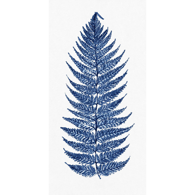 Blue Fern 1 Print, No Frame, 31" H x 16" W