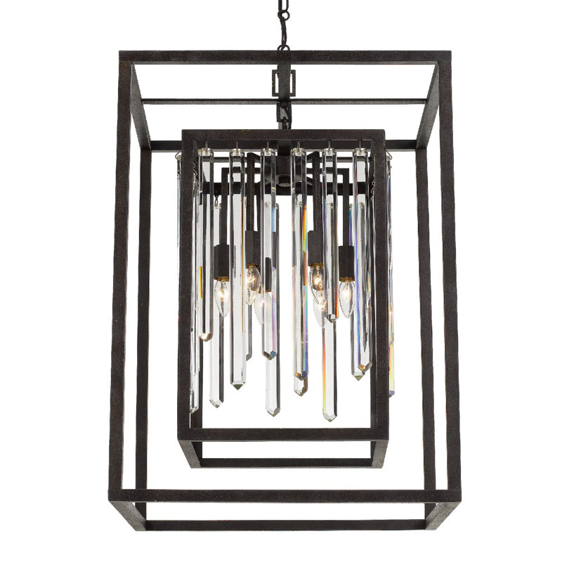 Retinne 8 - Light Lantern Rectangle Chandelier
