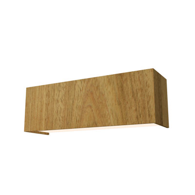 Clean Manufactured Wood Flush Mounted Sconce