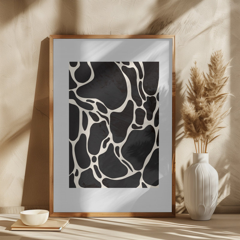 Giraffe Canvas Print, Grey, 76.2 cm H x 50.8 cm W