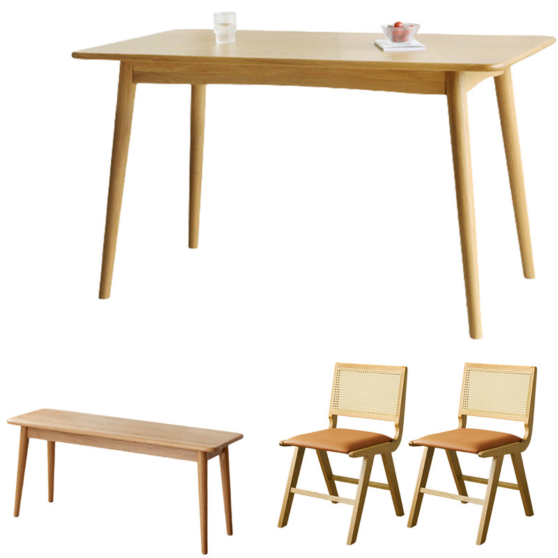 Solid Wood Dining Table Set