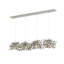 Luminaire suspendu 12 lumières confettis argent-70079973