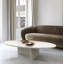 Table basse en marbre naturel blanc, table de salon, pierre naturelle