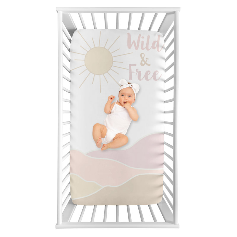 Drap-housse pour lit de bébé Desert Sun