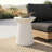 Vetra Sculptural Pedestal Concrete Side Table