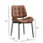 18" H Upholstered Side Chair With Walnut Finish Wood Back-1381219081-1381219082