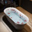Baignoire de trempage autoportante en acrylique 66 po. X 29,5 po.