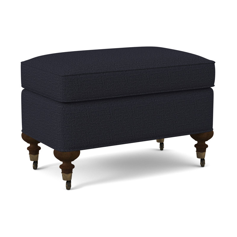 Repose-pieds standard Devan, Marine de Venise, Noyer américain