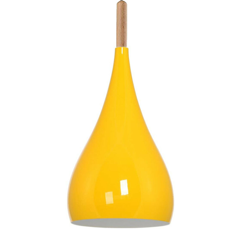 Rasen 1 -Light Single Teardrop Pendant, Yellow