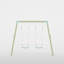 Mercia Wooden Round Pole Double Swing