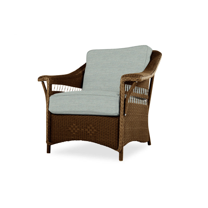 Nantucket Outdoor Lounge Chair, Demo Mist, White