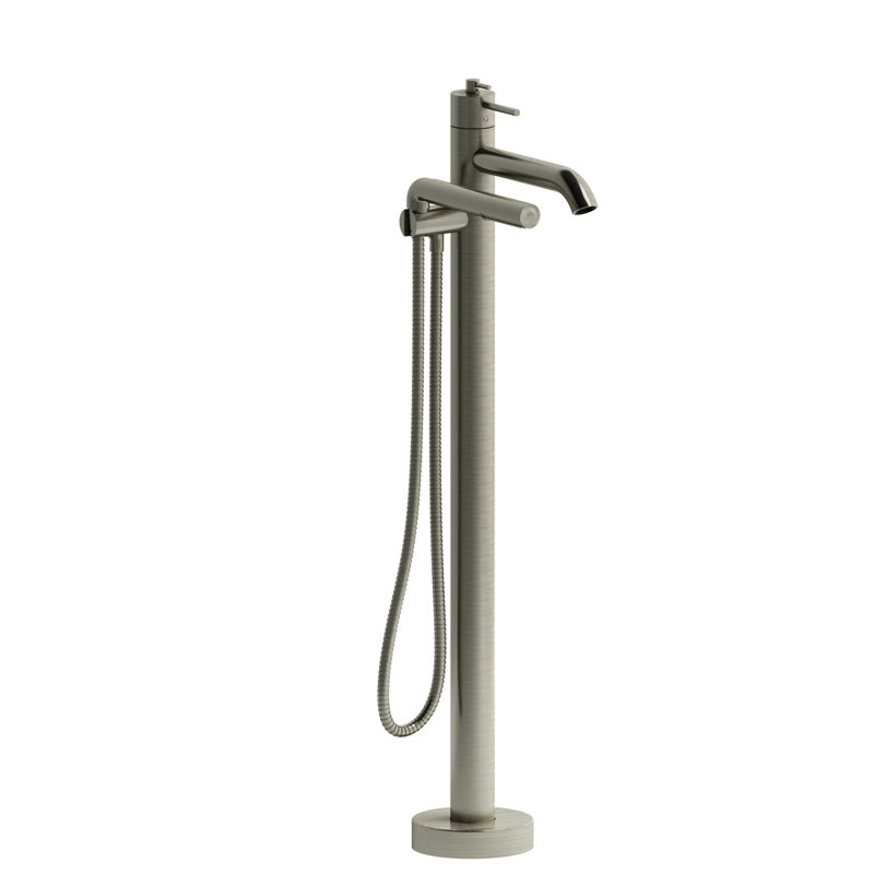Garniture de robinet de baignoire à un trou CS, Nickel brossé