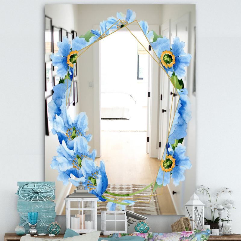 Miroir décoratif efflorescent, H 39,4 po x l 29,5 po