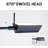 Urick 55" Dimmable LED 360 Degree Swing Arm Adjustable Heights Floor Lamp-2004179820