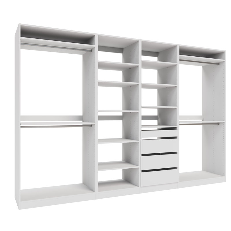 Système d'organisation 120 po, Blanc
