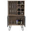 Rocklin Bar Cabinet low and compact