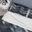 Ensemble de housse de couette moderne à motif de chevrons bleu et noir-109155409