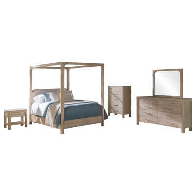 Flores Weathered Mango 5-piece Eastern King Bedroom Set