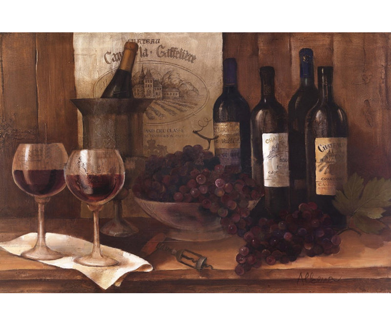 Vin millésimé, H 16 po x l 24 po