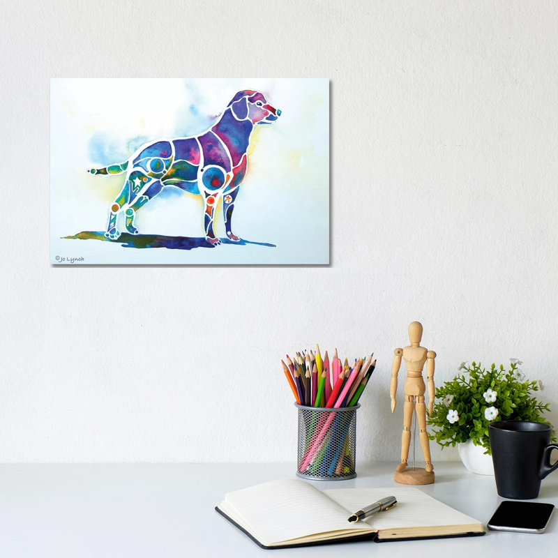 Labrador Retriever by Jo Lynch - Wrapped Canvas Print, 20.32 cm H x 30.48 cm W