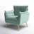 Toulouse Tufted Back Upholstered Armchair-1638380383