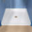 38 In L X 38 In W ADA Low Threshold Center Drain Shower Base With Slope Type Threshold, Matching Glossy Surface Open Design, Wheel Chair Access, Low Profile, White