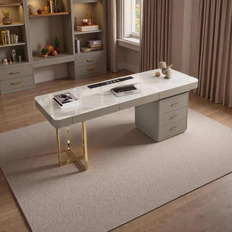 Nathan Computer Desk, 29.52" H x 70.86" W x 27.55"  D