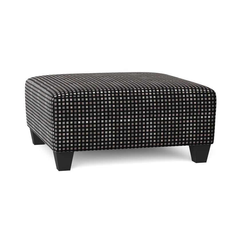 Andrighetti Upholstered Ottoman, Cairo Black
