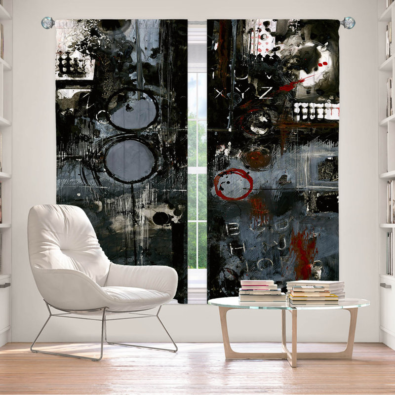 Paire de rideaux obscurcissant en polyester, L 40 po x L 82 po